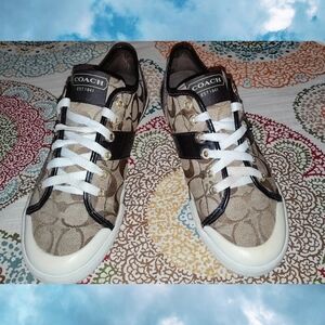 Coach Signature Canvas Sneakers